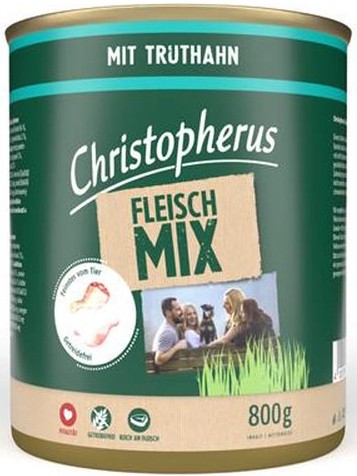 Christopherus Dog - Dose Fleischmix - mit Truthahn 800g