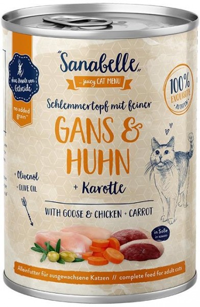 Sanabelle Nassfutter mit Gans & Huhn 380 g