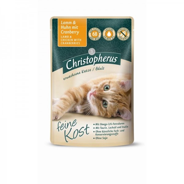 Christopherus Katze Pouch Adult - Lamm + Huhn mit