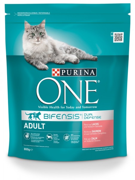 Purina ONE BIFENSIS Adult reich an Lachs 800g