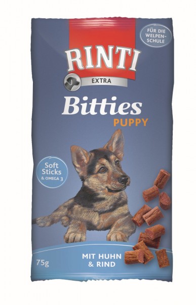 Rinti Snack Bitties Puppy Huhn & Rind - 75g Beutel
