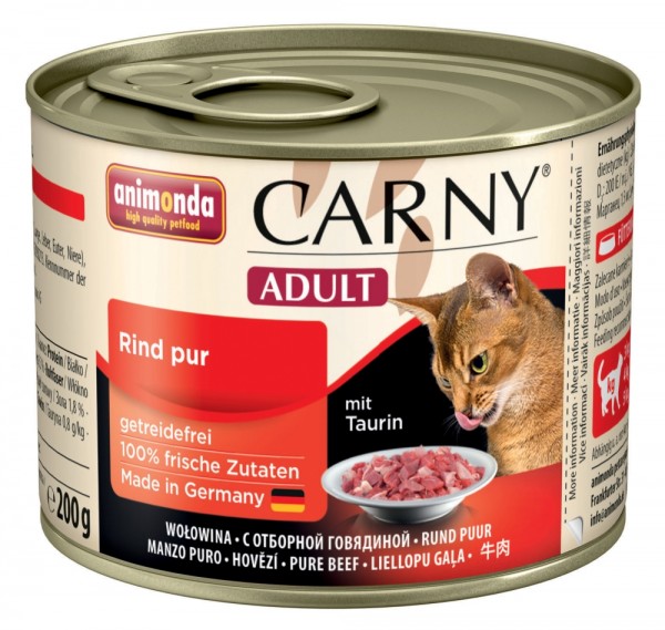 Animonda Carny Cat - Dose Adult Rind pur 200g