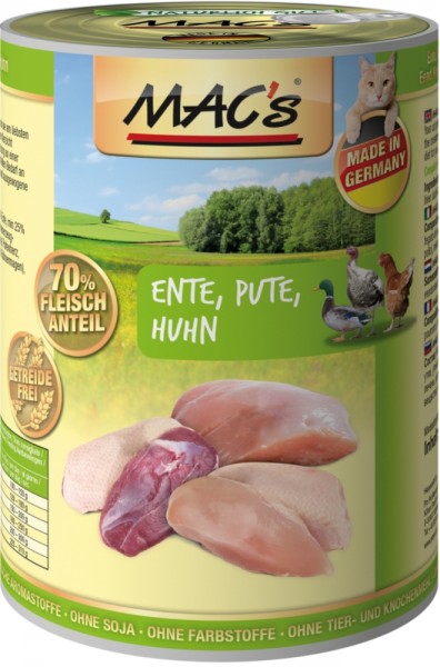 MACs Cat Ente, Pute & Huhn - 400g Dose