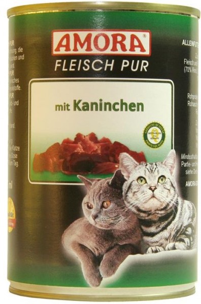 *** AMORA Fleisch Pur mit Kaninchen - 400g Dose [*** AUSLAUFARTIKEL]