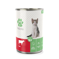 Fellicita Nassfutter Kitten Rind pur, 400g Dose Fellicita Nassfutter Kitten Rind pur, 400g Dose