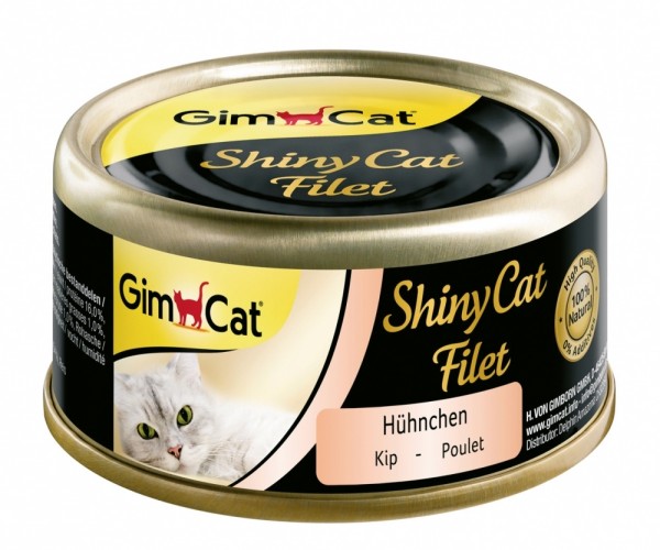 GimCat ShinyCat Filet Hühnchen 70g, Dose