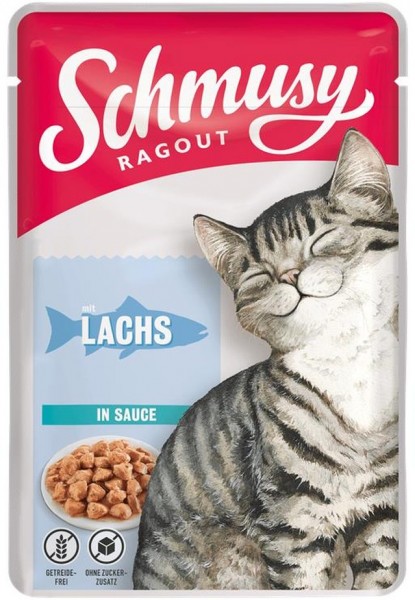 Schmusy Ragout mit Lachs in Sauce 100g