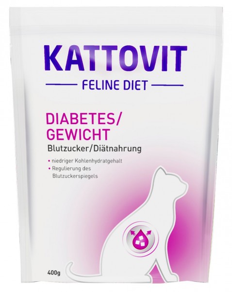 Kattovit - Feline Diet - Blutzucker / Diätnahrung - 400g Beutel
