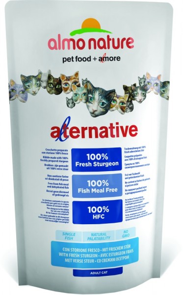 Almo Nature Katze Alternative - Stör & Reis - 750g Beutel