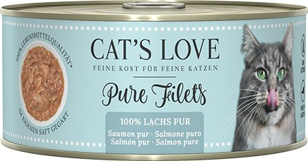 CAT´S LOVE FILET Pur Lachs 100g Dose