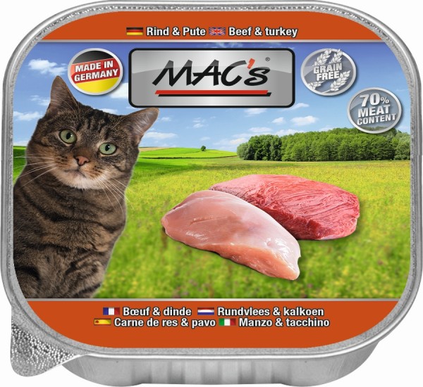 MACs Cat Rind & Pute - 85g Schale