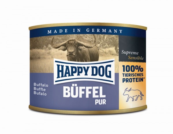 Happy Dog Dose Büffel Pur 200g
