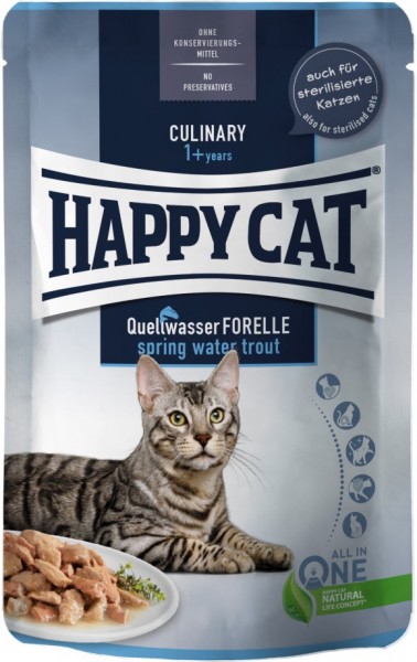 Happy Cat Pouch Culinary Forelle 85g