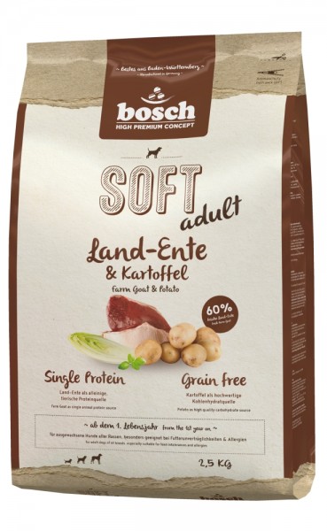 Bosch Dog SOFT Land-Ente & Kartoffel 2,5kg