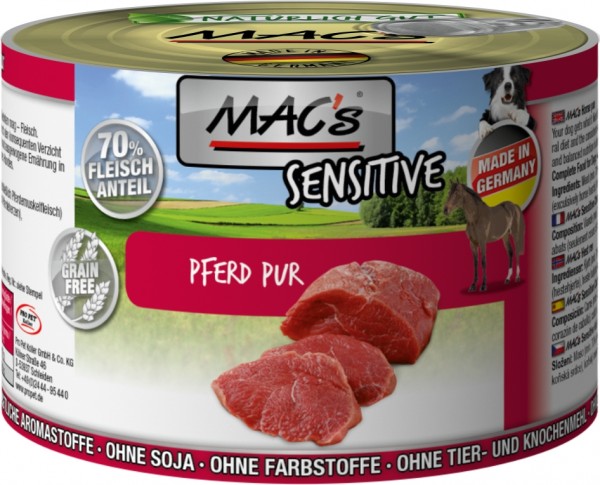 MACs Dog Sensitiv Pferd PUR - 200g Dose