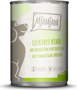 MjAMjAM - Hund leckeres Rind an gekochten Kartoffeln mit