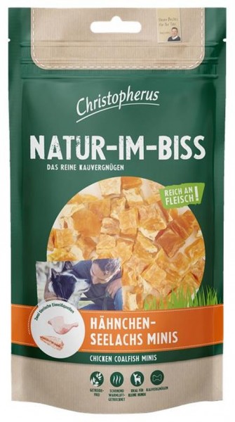 Allco Christopherus Natur-Im-Biss Hähnchen-Seelachs Minis - 70g Frischebeutel