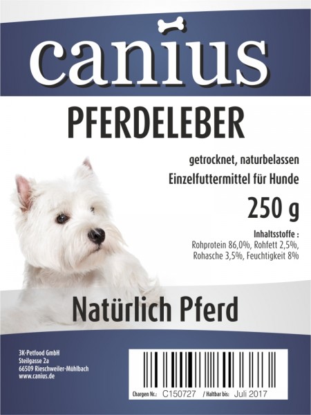 Canius Pferde Leber 250g