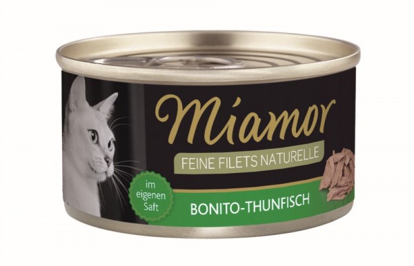Miamor Feine Filets naturelle Bonito-Thunfisch 80g
