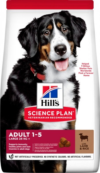 Hills Science Plan Hund Adult Large Breed Lamm & Reis - 14kg Sack