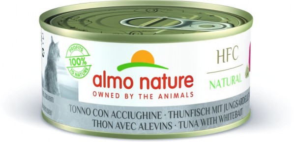 Almo Nature Katze Natural - Thunfisch mit Jungsardellen - 150g Dose