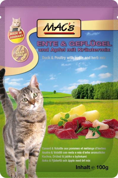 MACs Cat Ente & Apfel - 100g Frischebeutel