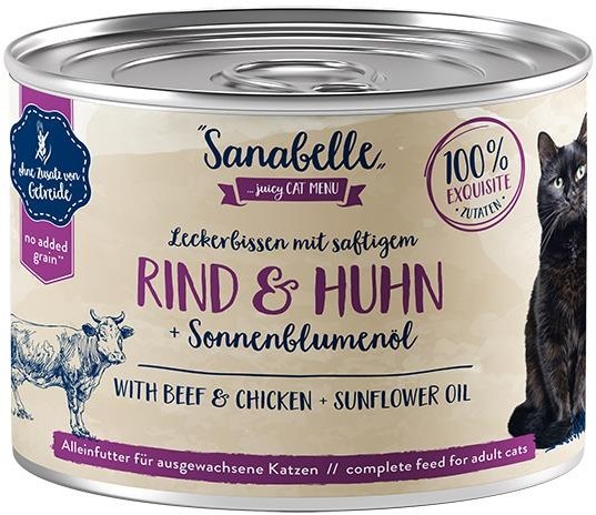 Sanabelle Nassfutter mit Rind & Huhn 195 g