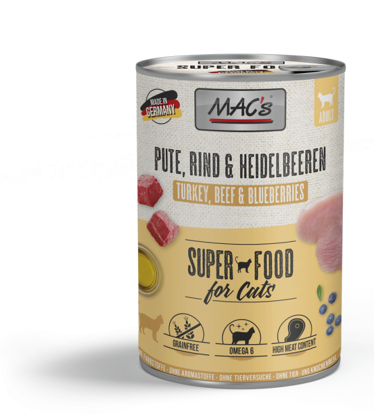 MACs CAT - Pute, Rind & Heidelbeeren 400g