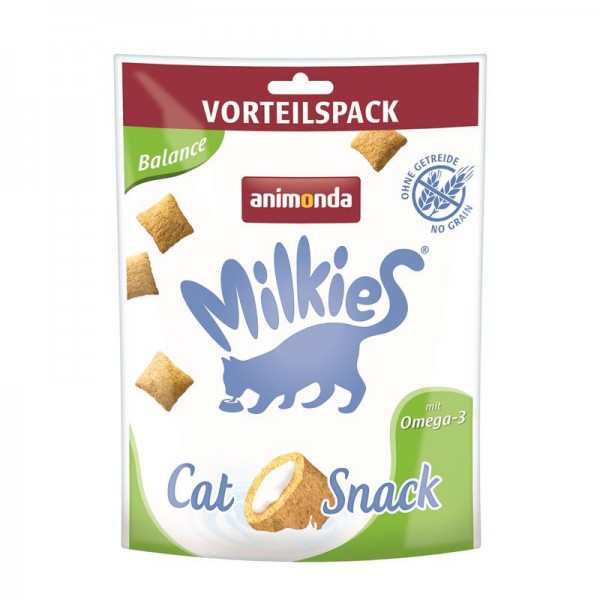 Animonda Cat-Snack Milkies Knusperkissen Balance - 120g Frischebeutel