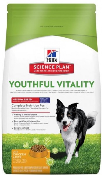 Hills Science Plan Hund Mature Adult 7+ Youthful Vitality Medium - 2,5kg Beutel