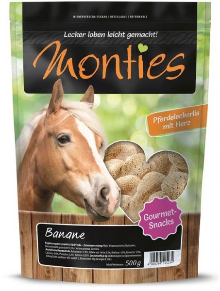 Allco Monties Banane Snacks - 500g Beutel