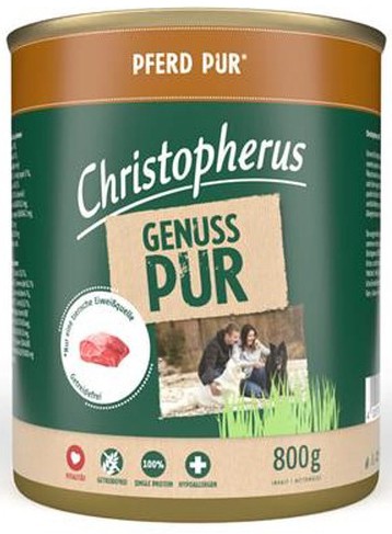 Christopherus Dog - Dose Pur Pferd 800g