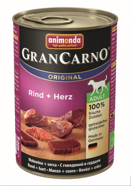 Animonda GranCarno Adult Rind & Herz - 400g Dose