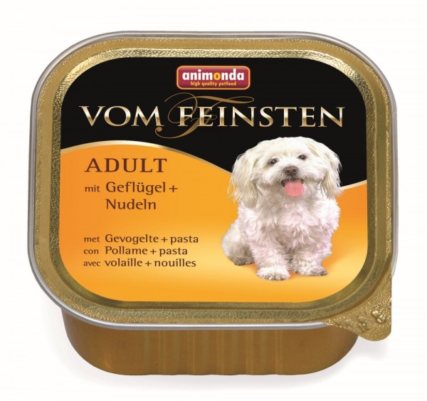 Animonda Vom Feinsten Dog - Schale Menü Adult Geflügel & Nudeln 150g