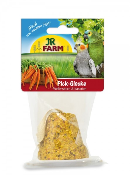 JR Farm Birds Pick-Glocke für Wellensittich & Kanarien 150g