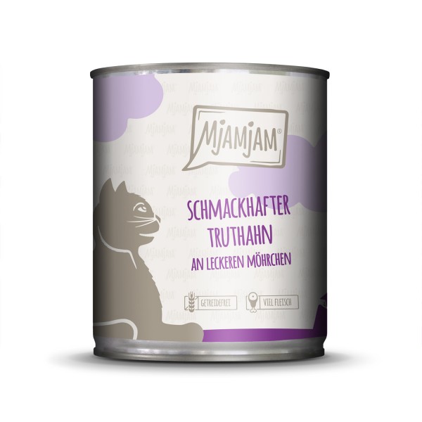 MjAMjAM - schmackhafter Truthahn an leckeren Möhrchen 800g