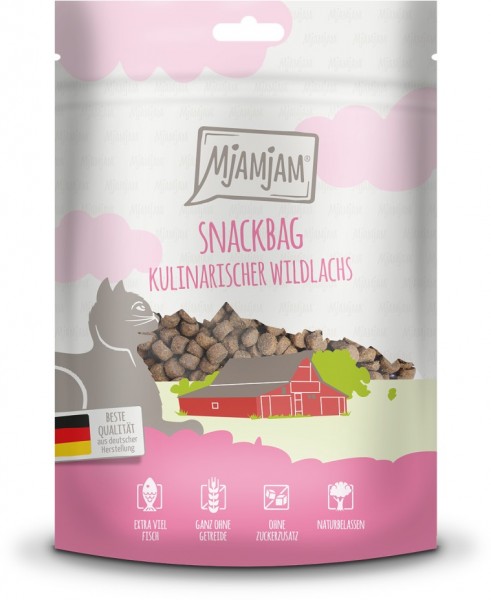 Mjamjam Snackbag kulinarischer Wildlachs 125g