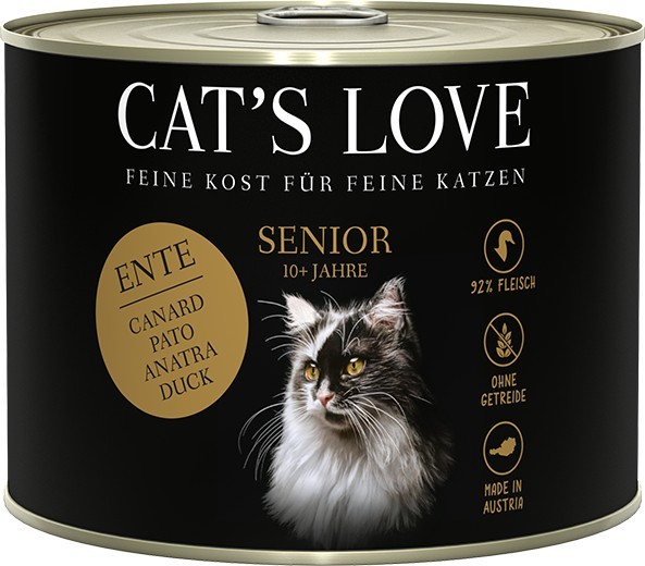 CAT´S LOVE Senior Ente 200g Dose