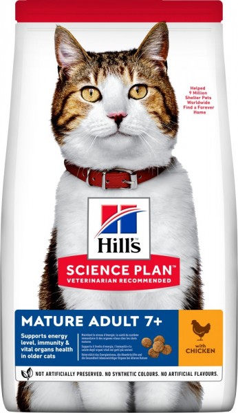 Hills Science Plan Katze Mature Adult 7+ Huhn - 10kg Sack