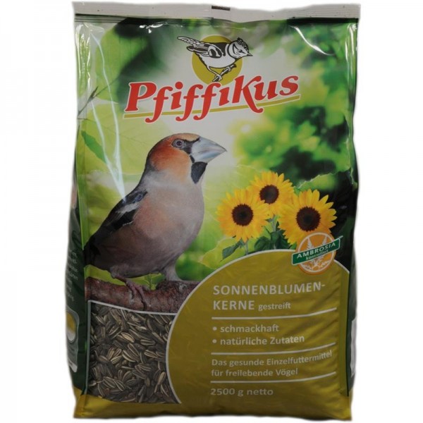 Pfiffikus Sonnenblumenkerne gestreift - 5x 2,5kg Beutel