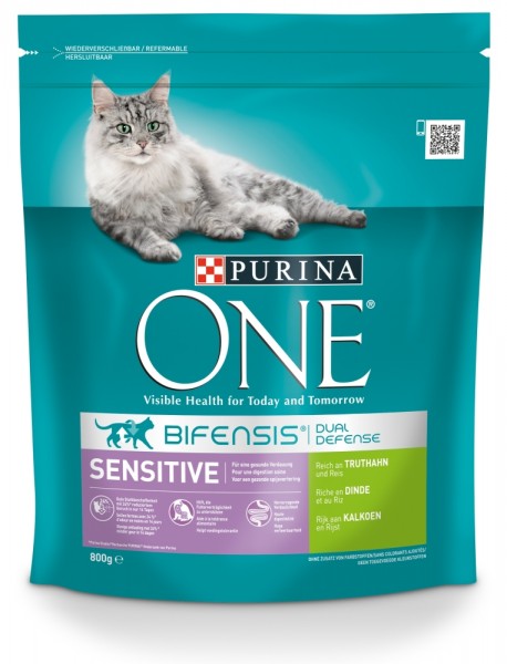 Purina ONE BIFENSIS Sensitive reich an Truthahn 800g