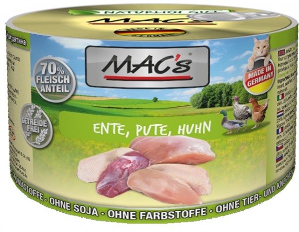 MACs Cat Ente, Pute & Huhn - 200g Dose