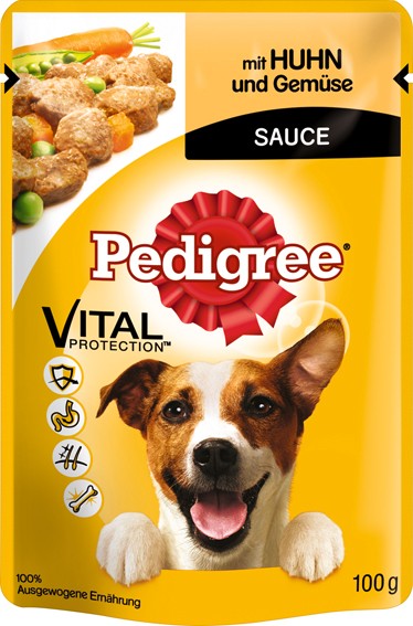 Pedigree Pal Huhn & Gemüse in Soße 100g Frischebeutel