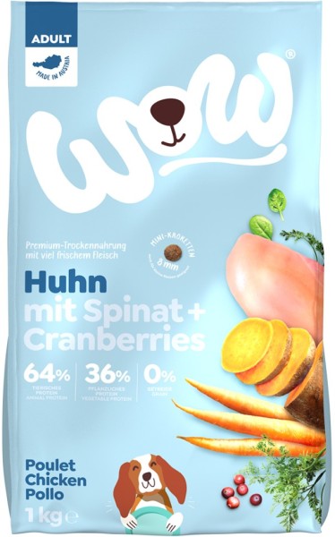 WOW TROCKEN Minis ADULT Huhn 1kg