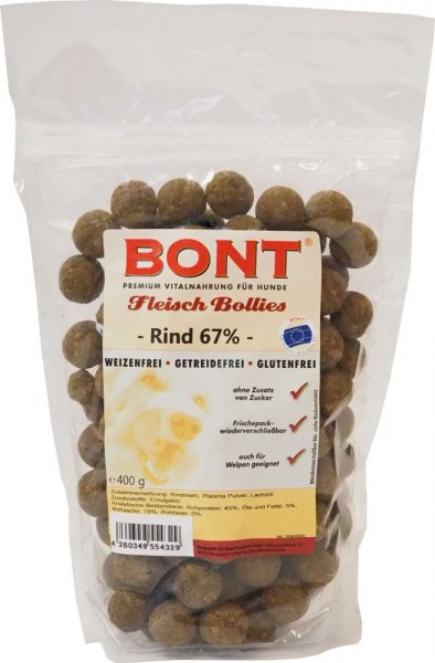 Bont Fleisch-Bollies Rind, 400g