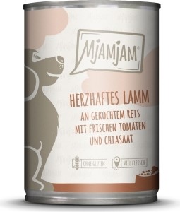 MjAMjAM - Hund herzhaftes Lamm an gekochtem Reis mit fris