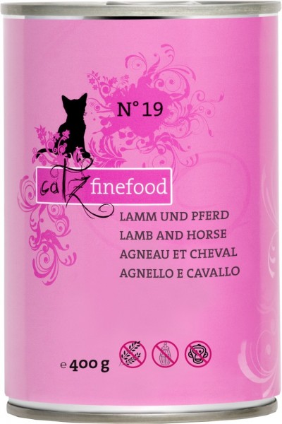 Pets Nature Catz finefood No.19 Lamm & Pferd 400g Dose