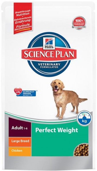 Hills Science Plan Hund Adult Perfect Weight Large Breed Huhn - 12kg Sack