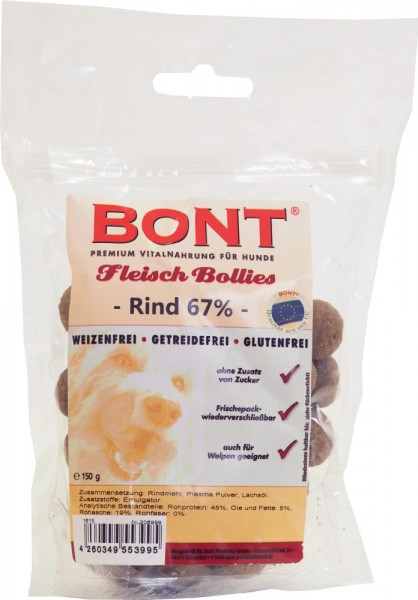 Bont Fleisch-Bollies Rind, 150g