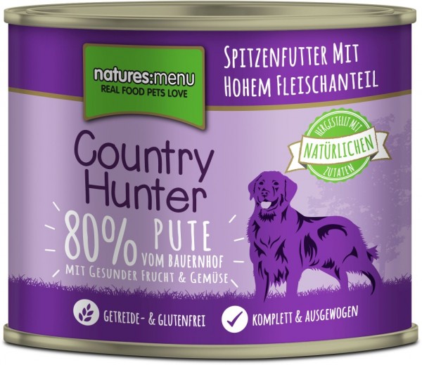 Country Hunter Dog 80% Pute 600g Dose 